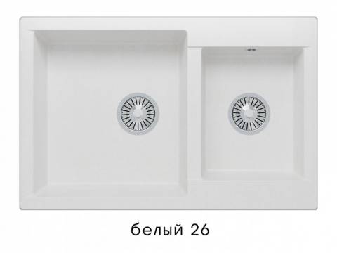 Мойка Polygran Brig-772 Белый 26