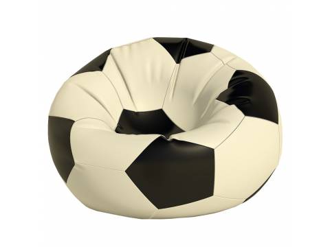 Кресло-мешок Мяч средний черно-белый