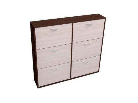 Обувница Приветливая ПО-4 венге темный, венге светлый