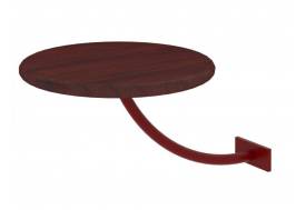 Полка прикроватная Милсон круглая коричневая