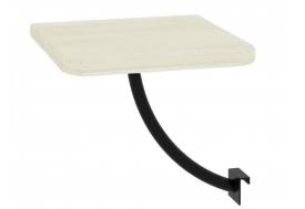 Полка прикроватная Милсон квадратная белая