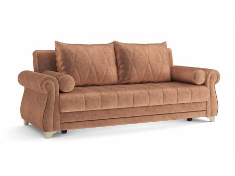Диван Порто велюр тенерифе корица