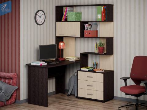 Уголок школьника Паскаль стол СТ 103 венге/дуб молочный