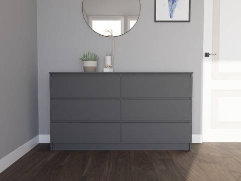 Комод Мори МК1380.6 Графит