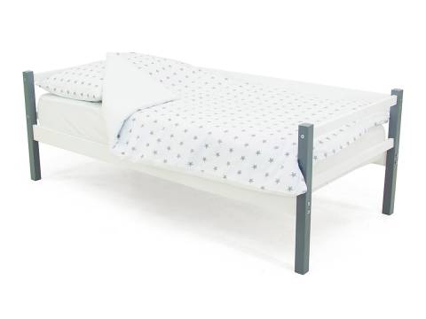 Кровать-тахта Svogen графит-белый