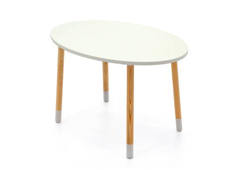 Детский стол Stumpa овал белый