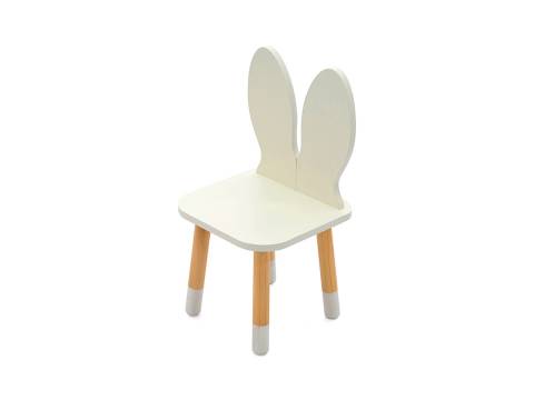 Детский стул Stumpa зайчик белый