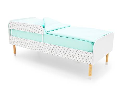 Кровать Stumpa Классика с бортиком рисунок Косички