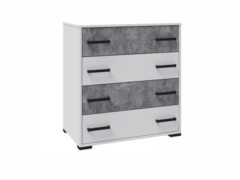 Комод Лючия белый/ателье светлое