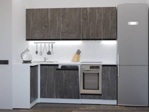 Кухонный гарнитур Ноктюрн прайм 400х1100х2000 мм