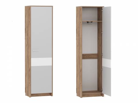 Шкаф для одежды Нортон НМ 013.12 Серый Камень, Дуб Крафт Табачный