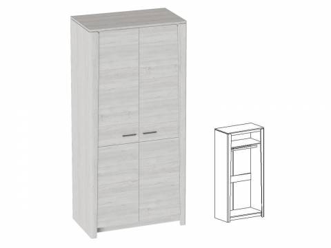 Шкаф двухдверный Мальта Дуб Винтерберг