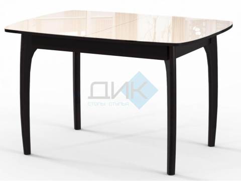 Стол Dikline М40 венге/стекло бежевое