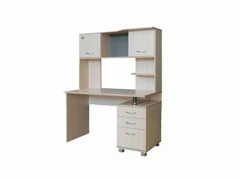 Стол компьютерный Максим-1 Ясень Шимо Светлый