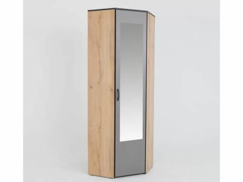 Шкаф угловой с зеркалом Ольга-Лофт 9.2
