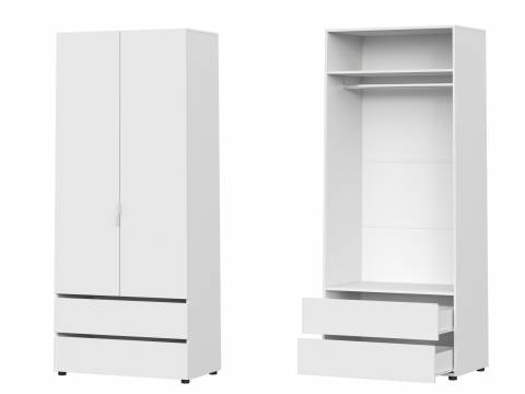 Шкаф двухстворчатый с двумя ящиками Токио