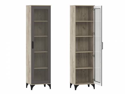 Шкаф-пенал Марсель НМ 013.06 фасад Софт Графит