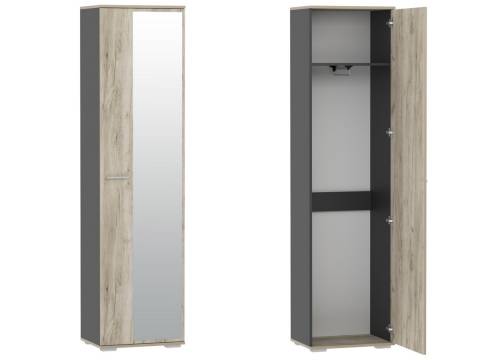 Шкаф для одежды Санти НМ 013.40 Антрацит/Дуб Крафт Серый