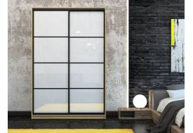 Шкаф-купе Лофт Шк16-60 1600 глубина 600 фасад МДФ белый глянец 3г