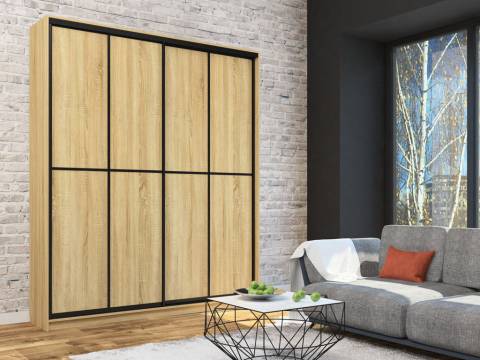 Шкаф-купе Лофт Шк20-60 2000 глубина 600 фасад ЛДСП +