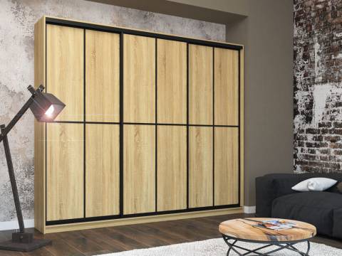 Шкаф-купе Лофт Шк30-47 3000 3 двери глубина 470 фасад ЛДСП +