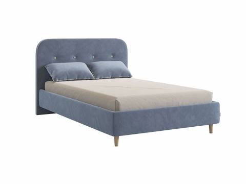 Кровать 1200 Лео велюр топаз