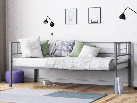 Кровать металлическая Лорка Серый