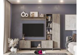 Гостиная Аурелия Дуб Крафт серый