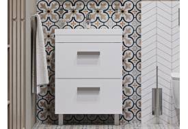 Тумба с раковиной Orlando 60 напольная белый матовый