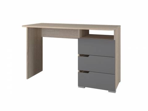 Стол 1200 3 ящика Анталия Графит софт