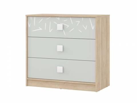 Комод с тремя ящиками Микки 4-44290