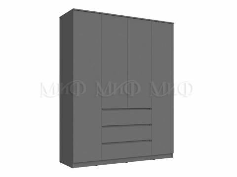 Шкаф 1600 4-х створчатый Челси Графит