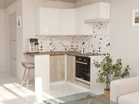 Кухонный гарнитур Антика мега прайм 1200х1600 мм