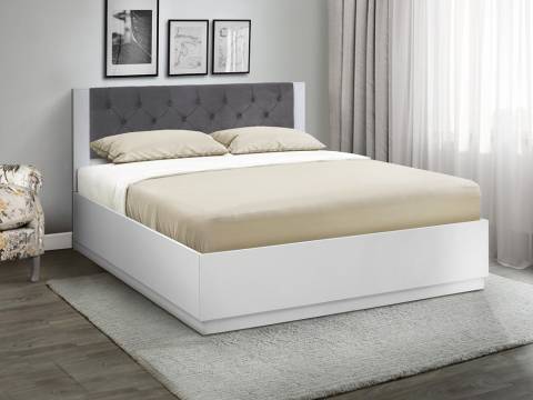 Кровать Венеция 12.2 1200 с ортопедическим основанием велюр 032