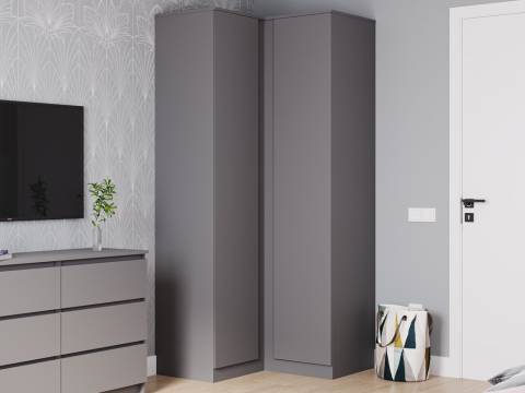 Шкаф угловой Мори МШУ 960.1 графит