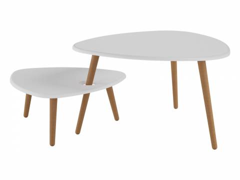 Стол журнальный Стилгрей Белый