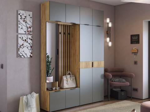 Модульная прихожая Бери графит