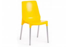 Стул Genius mod 75 желтый/ножки хром