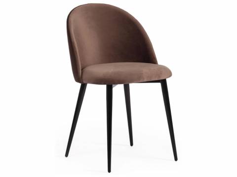 Стул Monro mod. 710 коричневый barkhat 12/черный