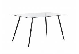 Стол Sophia mod. 5003 черный/прозрачный