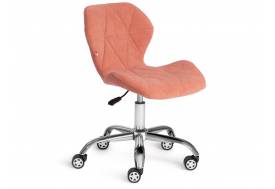 Кресло офисное Selfi флок розовый