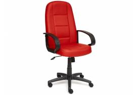Кресло офисное СН747 кожзам красный