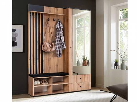 Шкаф для прихожей 51.22 Либерти h=20 с зеркалом