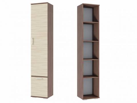 Шкаф бельевой Ника ШБ400 Ясень Шимо темный-светлый