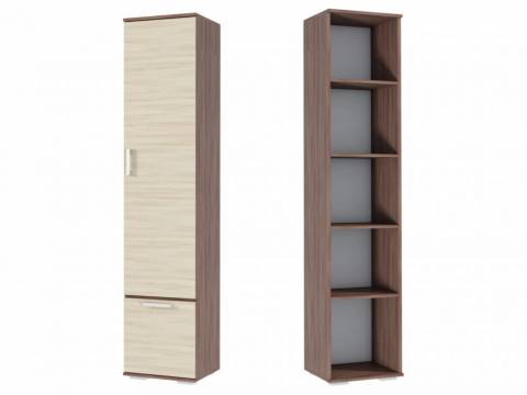 Шкаф бельевой Ника ШБ500 Ясень Шимо темный-светлый