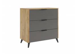 Комод Адам дуб крафт золотой/графит