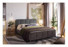 Кровать с основанием Грета грей алькантара