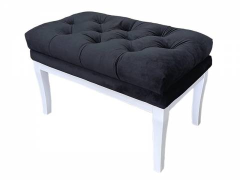 Банкетка Лаура Вельвет чёрный