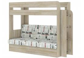 Кровать двухъярусная Карамель 75 сонома-газета