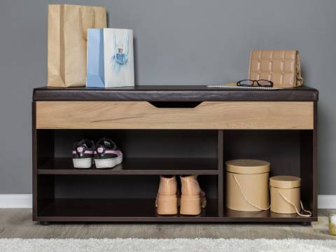 Обувница Liga с откидной крышкой 1055 венге